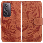 Custodia per cellulare in pelle con motivo a tigre in rilievo, For OPPO Reno12 Pro 5G Global, For OPPO Reno12 5G Global, For OPPO K12x, For OPPO A60 4G