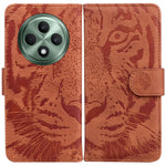 Custodia per cellulare in pelle con motivo a tigre in rilievo, For OPPO Reno13 Pro Global, For OPPO Reno13 Global, For OPPO Reno13 F 4G / 5G, For OPPO Reno12 F 5G