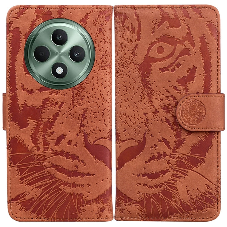 Custodia per cellulare in pelle con motivo a tigre in rilievo, For OPPO Reno13 Pro Global, For OPPO Reno13 Global, For OPPO Reno13 F 4G / 5G, For OPPO Reno12 F 5G