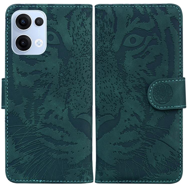 Custodia per cellulare in pelle con motivo a tigre in rilievo, For OPPO Reno13 Pro Global, For OPPO Reno13 Global, For OPPO Reno13 F 4G / 5G, For OPPO Reno12 F 5G