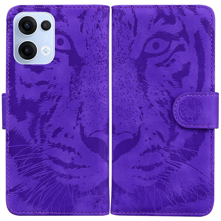 Custodia per cellulare in pelle con motivo a tigre in rilievo, For OPPO Reno13 Pro Global, For OPPO Reno13 Global, For OPPO Reno13 F 4G / 5G, For OPPO Reno12 F 5G