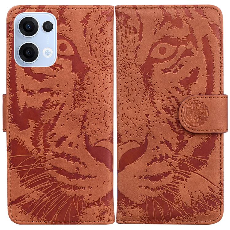 Custodia per cellulare in pelle con motivo a tigre in rilievo, For OPPO Reno13 Pro Global, For OPPO Reno13 Global, For OPPO Reno13 F 4G / 5G, For OPPO Reno12 F 5G