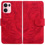 Custodia per cellulare in pelle con motivo a tigre in rilievo, For OPPO Reno13 Pro Global, For OPPO Reno13 Global, For OPPO Reno13 F 4G / 5G, For OPPO Reno12 F 5G