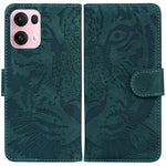 Custodia per cellulare in pelle con motivo a tigre in rilievo, For OPPO Reno13 Pro Global, For OPPO Reno13 Global, For OPPO Reno13 F 4G / 5G, For OPPO Reno12 F 5G