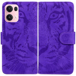 Custodia per cellulare in pelle con motivo a tigre in rilievo, For OPPO Reno13 Pro Global, For OPPO Reno13 Global, For OPPO Reno13 F 4G / 5G, For OPPO Reno12 F 5G