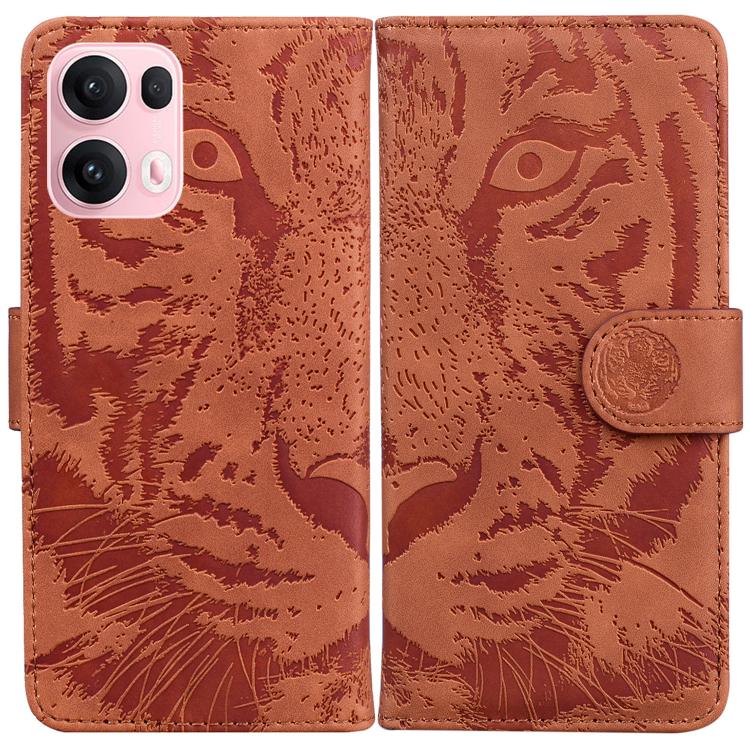 Custodia per cellulare in pelle con motivo a tigre in rilievo, For OPPO Reno13 Pro Global, For OPPO Reno13 Global, For OPPO Reno13 F 4G / 5G, For OPPO Reno12 F 5G