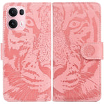 Custodia per cellulare in pelle con motivo a tigre in rilievo, For OPPO Reno13 Pro Global, For OPPO Reno13 Global, For OPPO Reno13 F 4G / 5G, For OPPO Reno12 F 5G