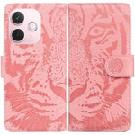 Custodia per cellulare in pelle con motivo a tigre in rilievo, For OPPO Reno15 5G Global, For OPPO A6 GT 5G, For OPPO A5x 5G / A3 4G / 5G / A3x 4G / 5G, For OPPO A5 Pro 5G