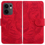 Custodia per cellulare in pelle con motivo a tigre in rilievo, For OPPO Reno13 Pro Global, For OPPO Reno13 Global, For OPPO Reno13 F 4G / 5G, For OPPO Reno12 F 5G
