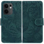 Custodia per cellulare in pelle con motivo a tigre in rilievo, For OPPO Reno13 Pro Global, For OPPO Reno13 Global, For OPPO Reno13 F 4G / 5G, For OPPO Reno12 F 5G