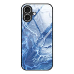 Custodia protettiva per telefono in vetro con motivo in marmo, For iPhone 17 Pro Max, For iPhone 17 Pro, For iPhone 17