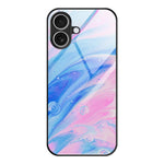 Custodia protettiva per telefono in vetro con motivo in marmo, For iPhone 17 Pro Max, For iPhone 17 Pro, For iPhone 17