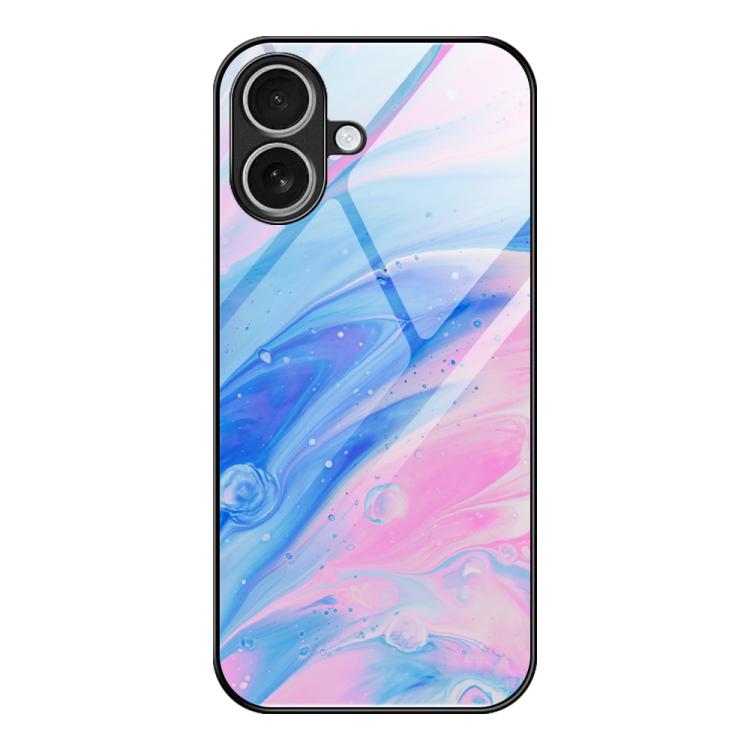 Custodia protettiva per telefono in vetro con motivo in marmo, For iPhone 17 Pro Max, For iPhone 17 Pro, For iPhone 17