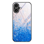 Custodia protettiva per telefono in vetro con motivo in marmo, For iPhone 17 Pro Max, For iPhone 17 Pro, For iPhone 17
