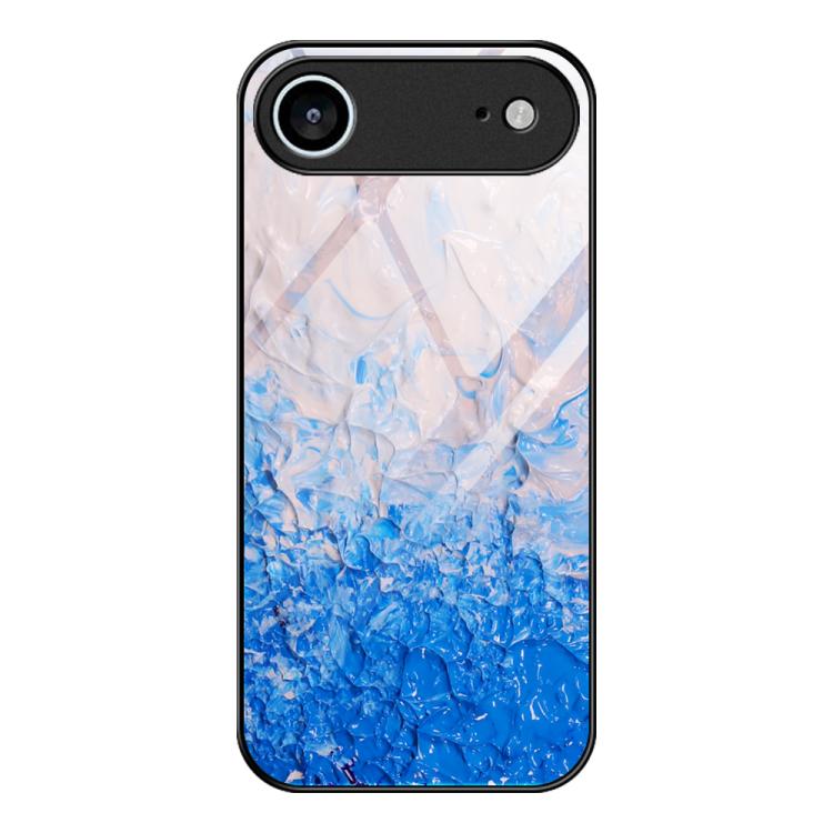 Custodia protettiva per telefono in vetro con motivo in marmo, For iPhone Air, For iPhone 15 Pro Max, For iPhone 15 Pro