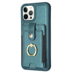 BF27 Custodia per telefono con porta carte di credito ad anello in metallo, For iPhone 12 Pro Max, For iPhone 11 Pro Max, For iPhone 11