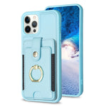 BF27 Custodia per telefono con porta carte di credito ad anello in metallo, For iPhone 12 Pro Max, For iPhone 11 Pro Max, For iPhone 11