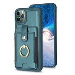 BF27 Custodia per telefono con porta carte di credito ad anello in metallo, For iPhone 12 Pro Max, For iPhone 11 Pro Max, For iPhone 11