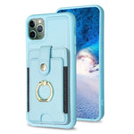 BF27 Custodia per telefono con porta carte di credito ad anello in metallo, For iPhone 12 Pro Max, For iPhone 11 Pro Max, For iPhone 11