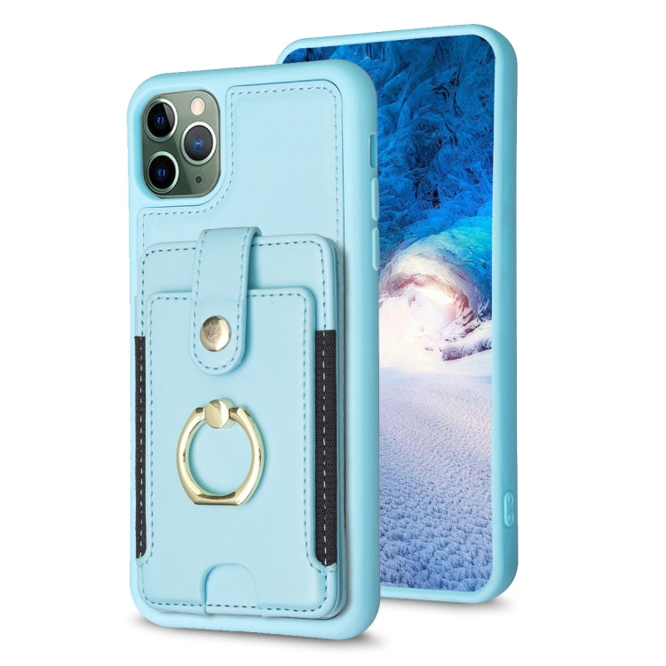 BF27 Custodia per telefono con porta carte di credito ad anello in metallo, For iPhone 12 Pro Max, For iPhone 11 Pro Max, For iPhone 11