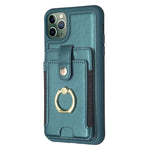 BF27 Custodia per telefono con porta carte di credito ad anello in metallo, For iPhone 11 Pro, For iPhone X / XS, For iPhone XR