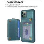 BF27 Custodia per telefono con porta carte di credito ad anello in metallo, For iPhone 11 Pro, For iPhone X / XS, For iPhone XR
