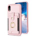 BF27 Custodia per telefono con porta carte di credito ad anello in metallo, For iPhone 11 Pro, For iPhone X / XS, For iPhone XR