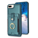 BF27 Custodia per telefono con porta carte di credito ad anello in metallo, For iPhone XS Max, For iPhone 8 Plus / 7 Plus