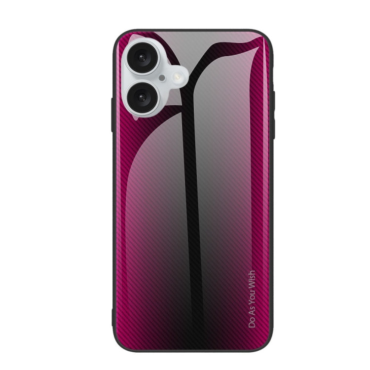 Custodia per cellulare in TPU con vetro sfumato, For iPhone 16 Pro Max, For iPhone 16 Pro, For iPhone 16 Plus, For iPhone 16
