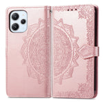 Custodia per telefono in pelle goffrata fiore mandala, For Xiaomi Redmi 12