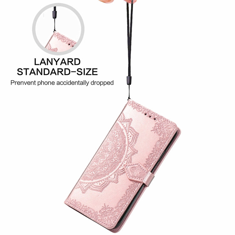 Custodia per telefono in pelle goffrata fiore mandala, For Xiaomi Redmi 12