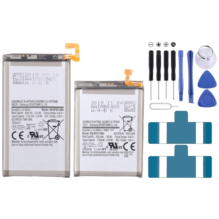 Sostituzione della batteria, EB-BF907ABA EB-BF901ABA, EB-BF900ABU EB-BF901ABU, EB-BF723ABU EB-BF724ABU, EB-BF711ABY EB-BF712ABY, EB-BF707ABY EB-BF708ABY