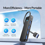 ORICO PAPW4A-U3 Adattatore HUB per docking station multifunzione da USB a USB 4 in 1, PAPW4A-U3