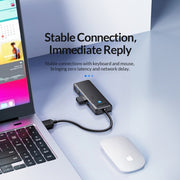 ORICO PAPW4A-U3 Adattatore HUB per docking station multifunzione da USB a USB 4 in 1, PAPW4A-U3