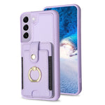 BF27 Custodia per telefono con porta carte di credito ad anello in metallo, For Samsung Galaxy S22 Ultra 5G, For Samsung Galaxy S22+ 5G, For Samsung Galaxy S21 FE 5G