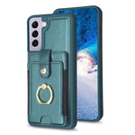 BF27 Custodia per telefono con porta carte di credito ad anello in metallo, For Samsung Galaxy S22 Ultra 5G, For Samsung Galaxy S22+ 5G, For Samsung Galaxy S21 FE 5G