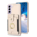 BF27 Custodia per telefono con porta carte di credito ad anello in metallo, For Samsung Galaxy S22 Ultra 5G, For Samsung Galaxy S22+ 5G, For Samsung Galaxy S21 FE 5G