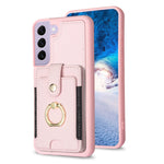 BF27 Custodia per telefono con porta carte di credito ad anello in metallo, For Samsung Galaxy S22 Ultra 5G, For Samsung Galaxy S22+ 5G, For Samsung Galaxy S21 FE 5G