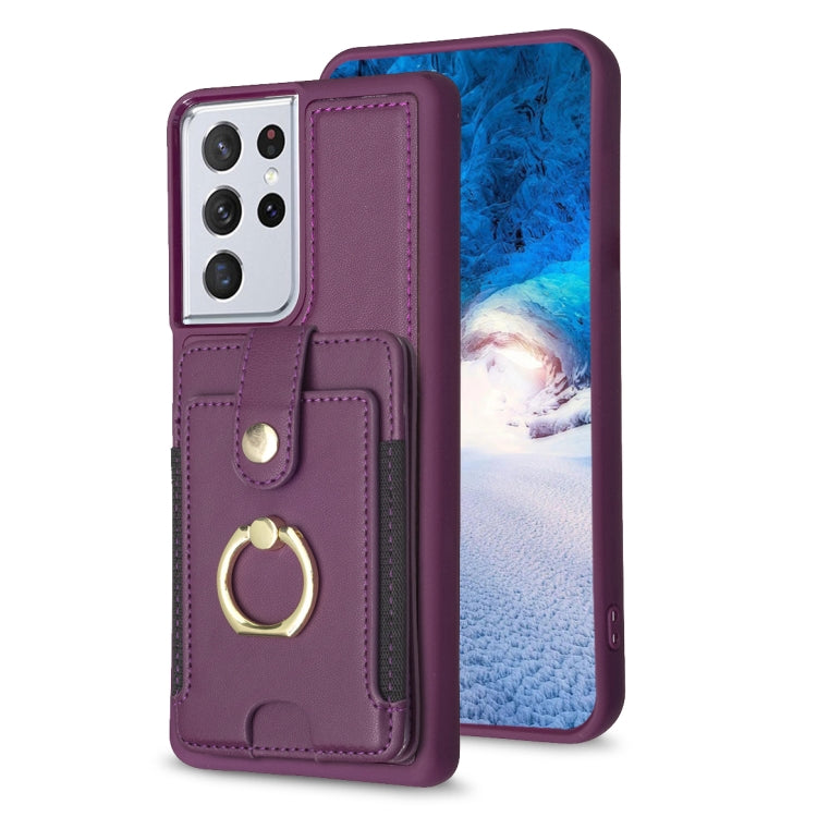 Custodia portafoglio Samsung Galaxy S21 Ultra 5G in TPU