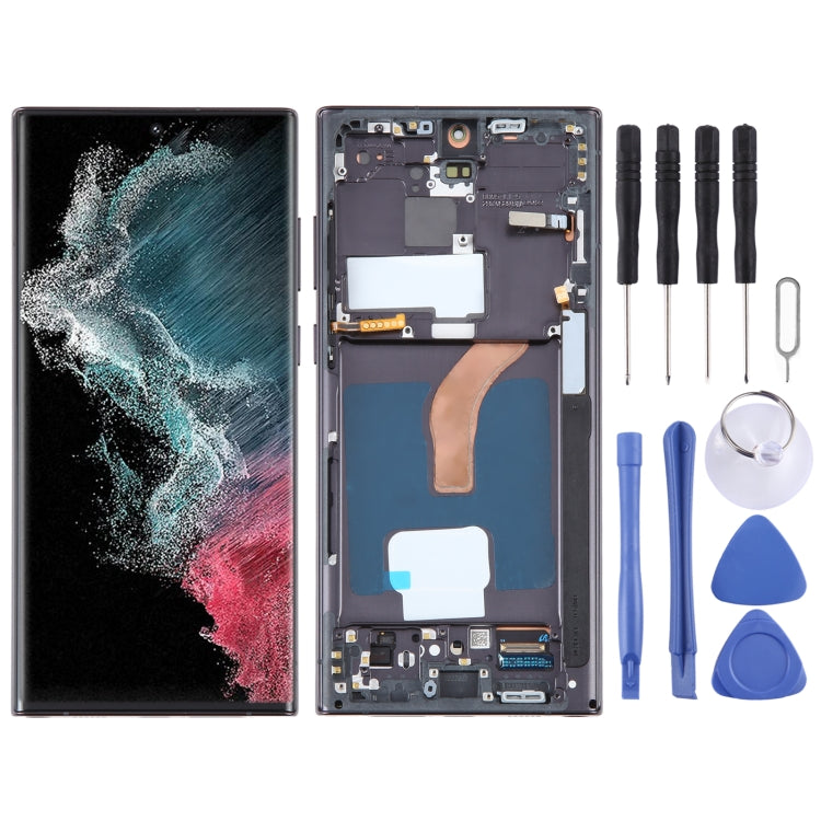 Schermo LCD OLED per assemblaggio completo di digitalizzatore con cornice, For Samsung Galaxy S23+ 5G SM-S916B, For Samsung Galaxy S22 Ultra 5G SM-S908B (EU Version), For Samsung Galaxy S21+ 5G SM-G996B, For Samsung Galaxy S20+ 4G/5G SM-G985/986       ...