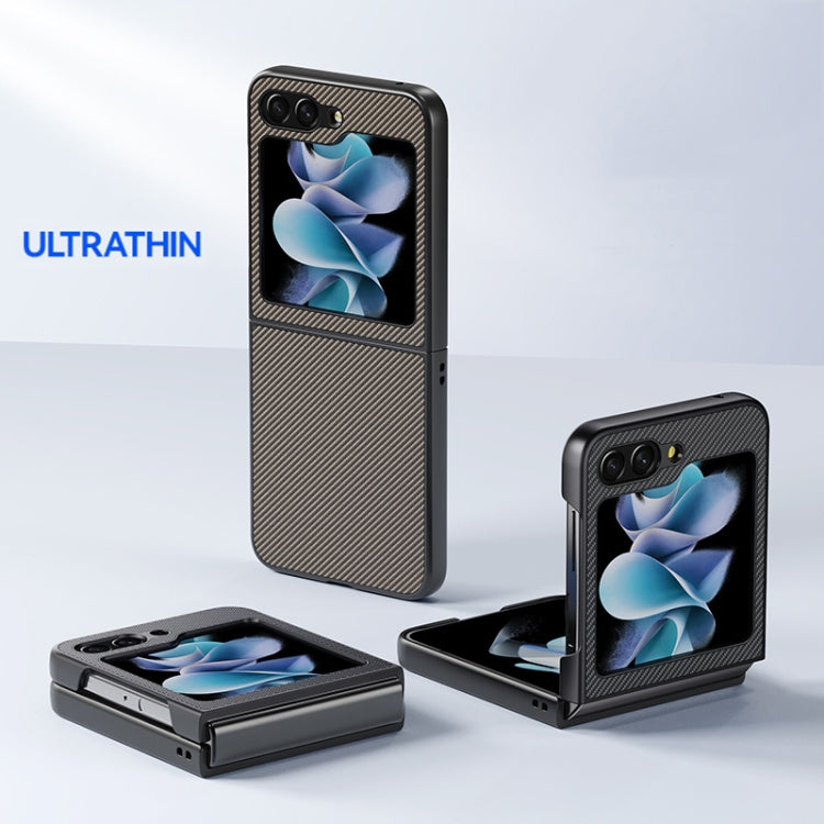 Custodia per telefono con stampa in fibra di carbonio ultrasottile, For Samsung Galaxy Z Flip5