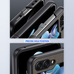 Custodia per telefono con stampa in fibra di carbonio ultrasottile, For Samsung Galaxy Z Flip5