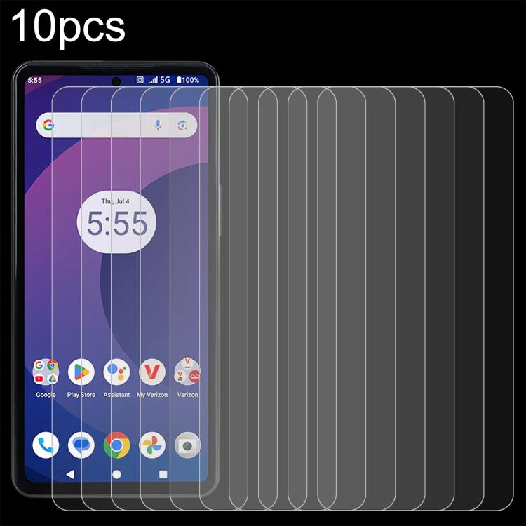 Pellicola in vetro temperato 10 pezzi 0,26 mm 9H 2,5D, For Orbic Trophy 5G Verizon, For Orbic Fun+ 4G