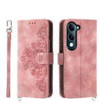Custodia per telefono in pelle con portafoglio in rilievo con fiori al tatto, For vivo Y39 5G, For vivo Y29s 5G / Y04 4G, For vivo Y29 4G, For vivo V50