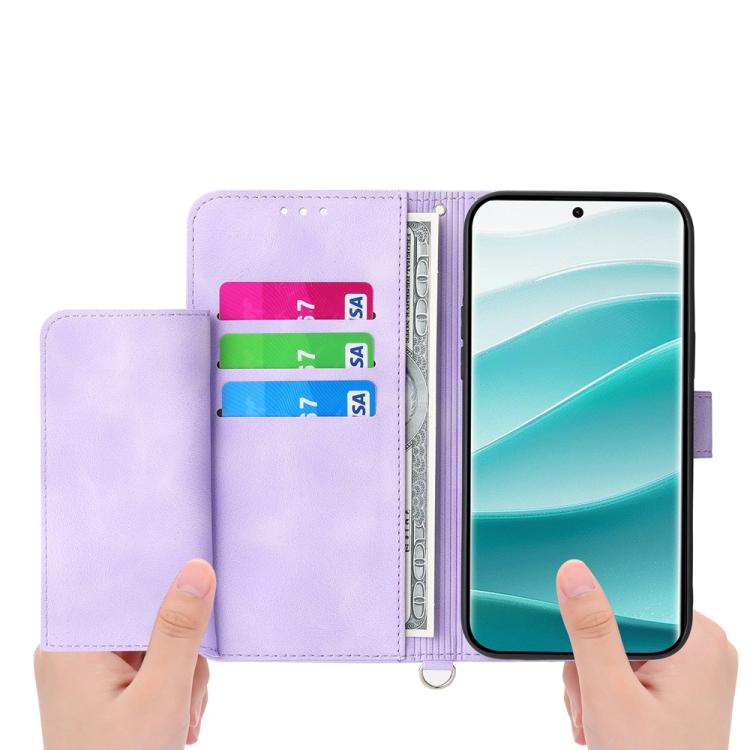 Custodia per telefono in pelle con portafoglio in rilievo con fiori al tatto, For vivo Y39 5G, For vivo Y29s 5G / Y04 4G, For vivo Y29 4G, For vivo V50
