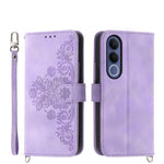 Custodia per telefono in pelle con portafoglio in rilievo con fiori al tatto, For vivo Y600 Pro 5G, For vivo Y21 5G 2026 / Y05 4G, For vivo V70 FE 5G, For vivo Y31d 4G