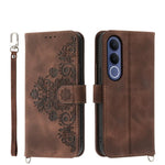 Custodia per telefono in pelle con portafoglio in rilievo con fiori al tatto, For vivo Y600 Pro 5G, For vivo Y21 5G 2026 / Y05 4G, For vivo V70 FE 5G, For vivo Y31d 4G