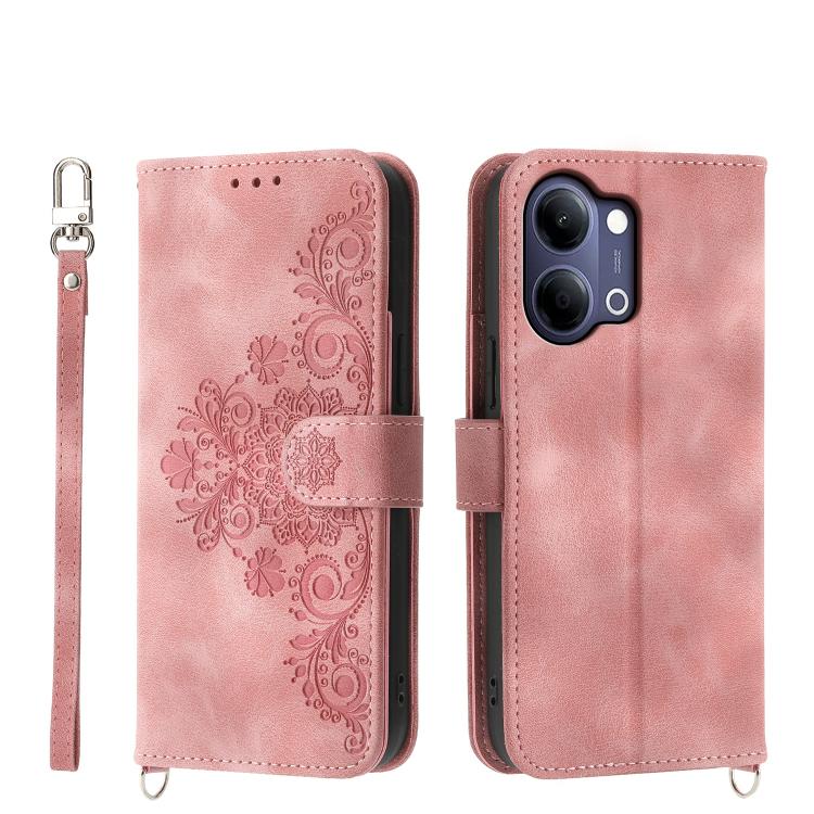 Custodia per telefono in pelle con portafoglio in rilievo con fiori al tatto, For vivo Y600 Pro 5G, For vivo Y21 5G 2026 / Y05 4G, For vivo V70 FE 5G, For vivo Y31d 4G