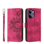 Custodia per telefono in pelle con portafoglio in rilievo con fiori al tatto, For vivo Y600 Pro 5G, For vivo Y21 5G 2026 / Y05 4G, For vivo V70 FE 5G, For vivo Y31d 4G