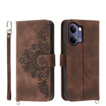 Custodia per telefono in pelle con portafoglio in rilievo con fiori al tatto, For vivo Y600 Pro 5G, For vivo Y21 5G 2026 / Y05 4G, For vivo V70 FE 5G, For vivo Y31d 4G